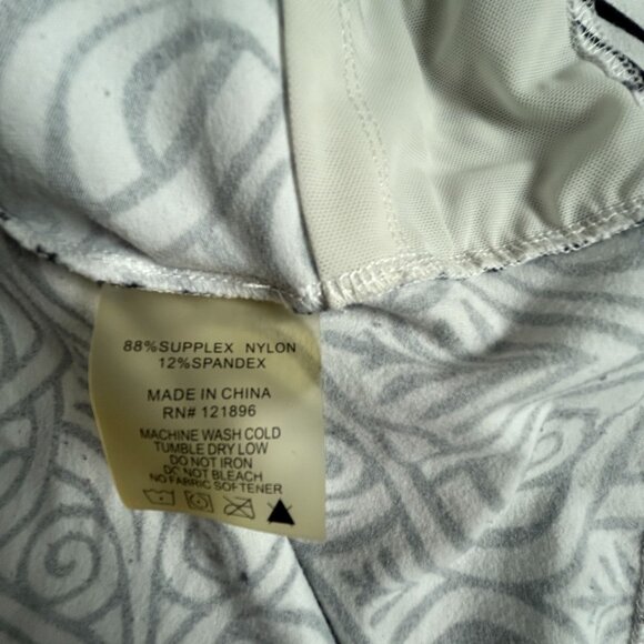 Title Nine Womens Black & White Printed Cap Sleeve Active Dress Medium Stretch - Picture 4 of 8